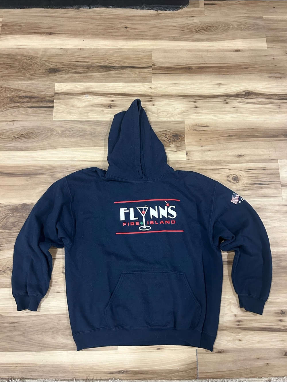Flynn’s Fire Island Navy Hooded Pullover Sweatshirt